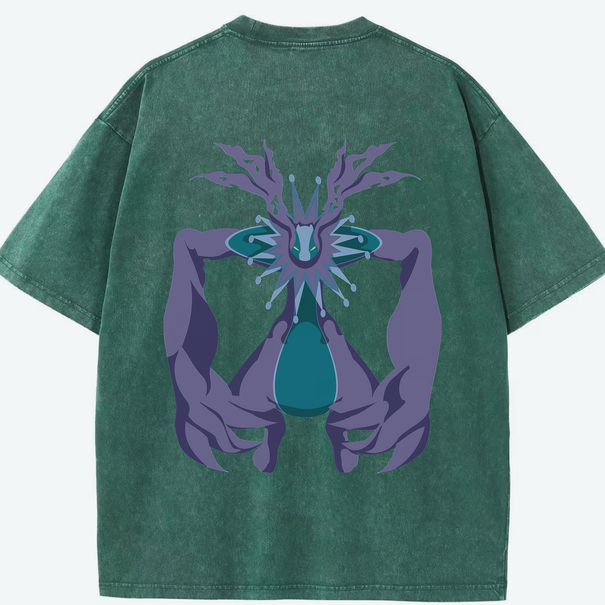 （画像用） Digimon デジタルモンスター/デジモン 綿100% ヴィンテージ風 半袖Tシャツ（背面プリント）